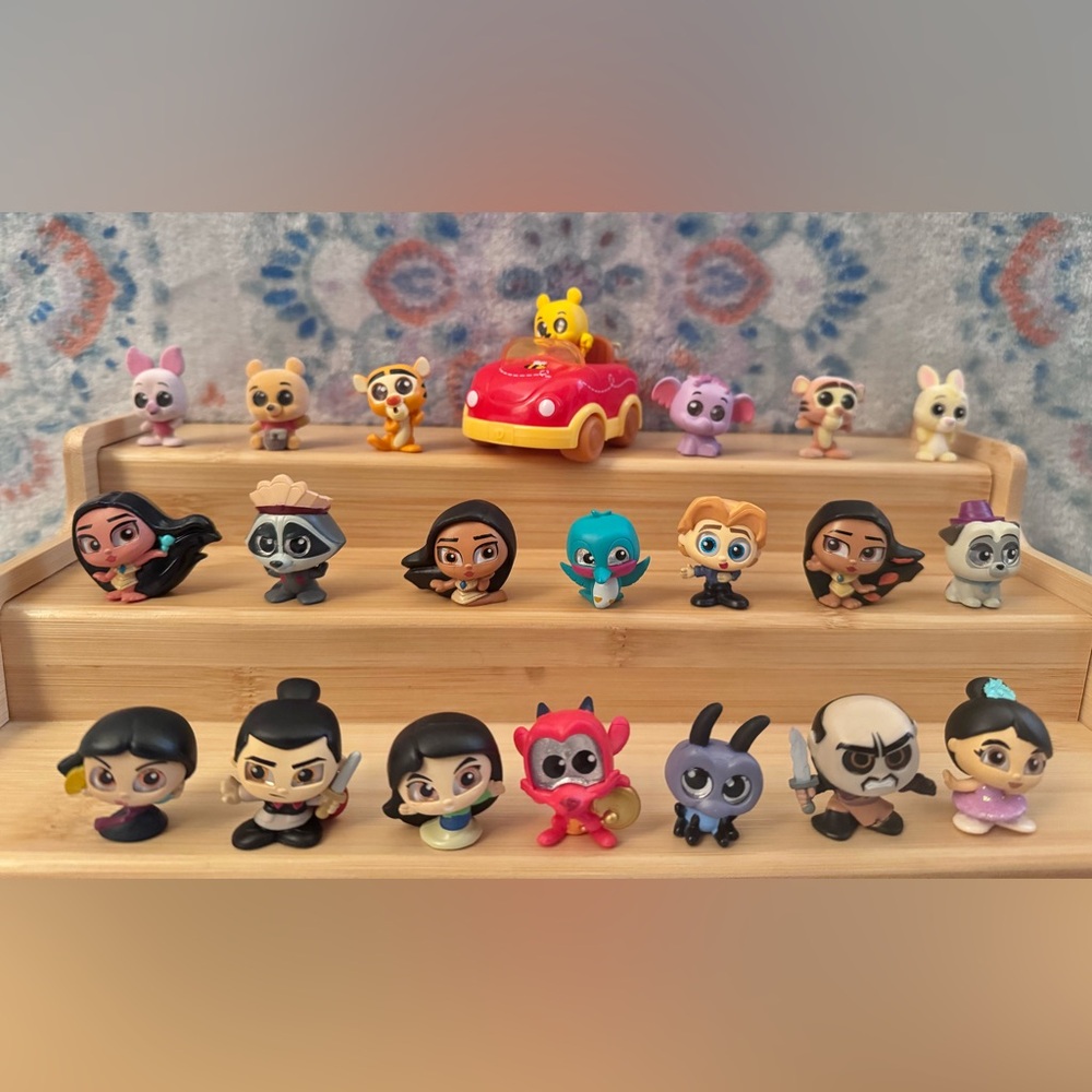 Disney Doorables Mixed Series Lot of 21 Mulan Let’s Go Vehicle Winnie The Pooh - Picture 5 of 10